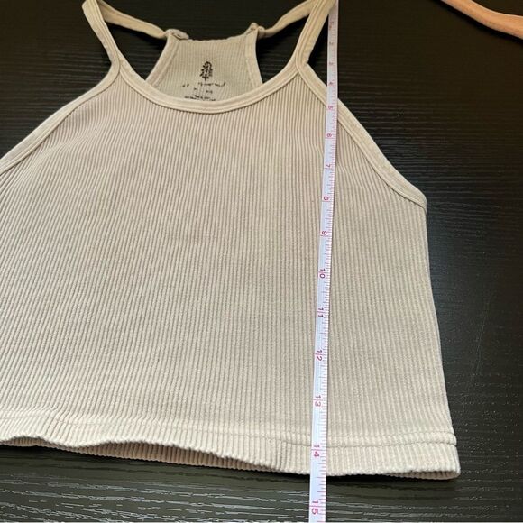 Free People FP Movement Happiness Runs Crop Long Stone Eagle Tan M/L - Picture 9 of 9